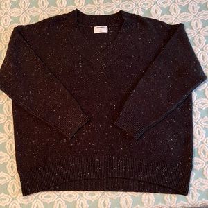 Old Navy Black Speckled Sweater